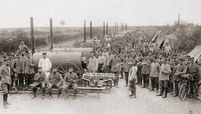 Las panaderías de campaña del ejército alemán durante la Primera Guerra Mundial, de 